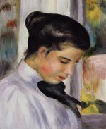 Young woman in profile 1897